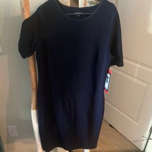 Classic navy sheath dress NWT
